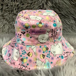 Snug As A Bug | Infant's Honey Bear Sun Hat | Pink | 0-3 Months